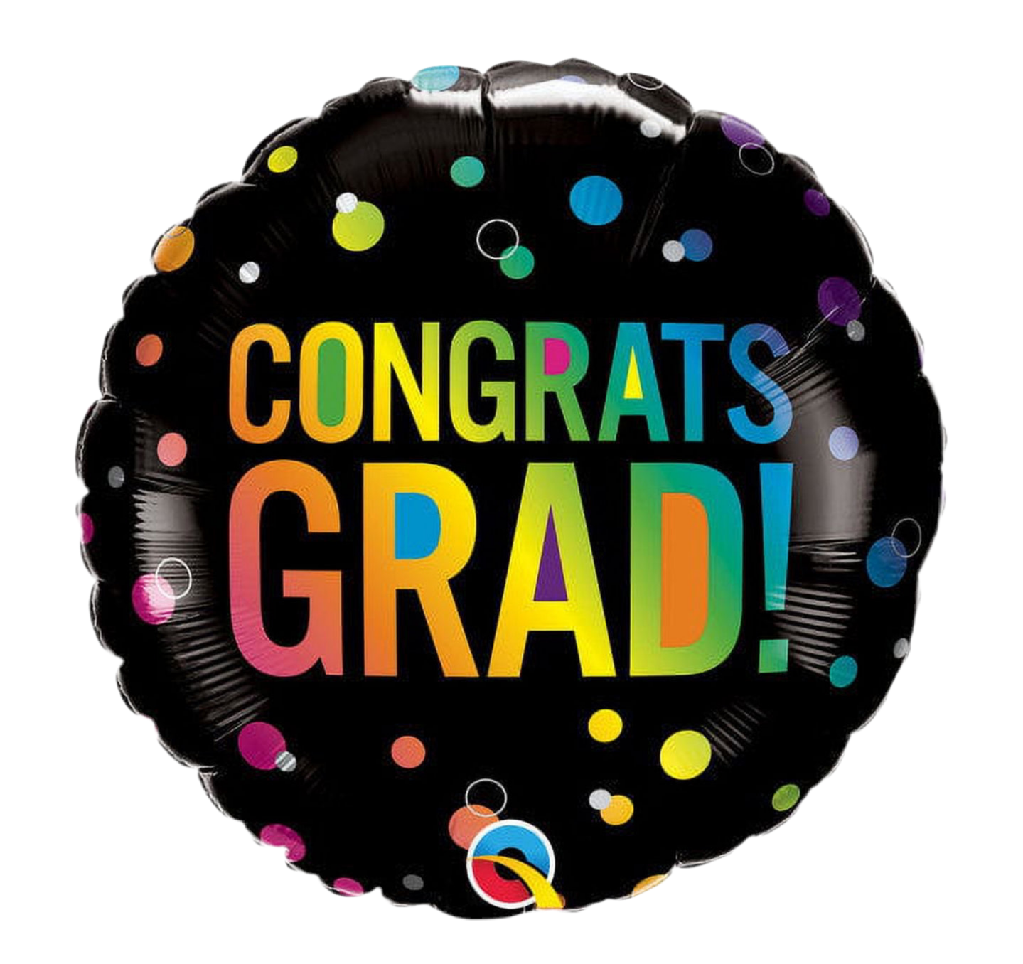Qualatex 18” Congrats Grad Ombre Dots (FLAT)
